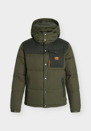 Scotch & Soda, HOODED PUFFER JACKET - Зимно яке - olive night