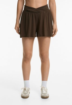 SOFT TOUCH EXTRA WIDE FLOATY V-CUT WAIST - Spodnji deli trenirk - brown