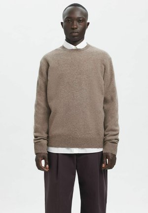 PULLOVER - Strickpullover - dark earth