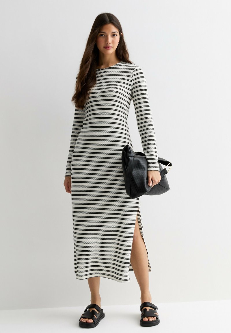 New Look Gebreide jurk wit