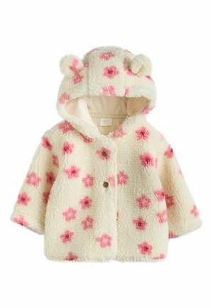 Next, REGULAR FIT - BORG HOODED BABY JACKET . - Fleece jacket - ecru and pink floral