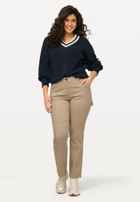Ulla Popken Straight leg jeans - beige