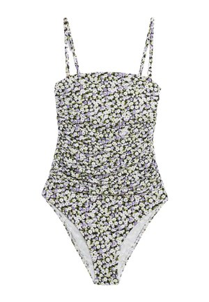 Marks & Spencer, TUMMY CONTROL PRINTED BANDEAU  - Costume da bagno - lilac mix