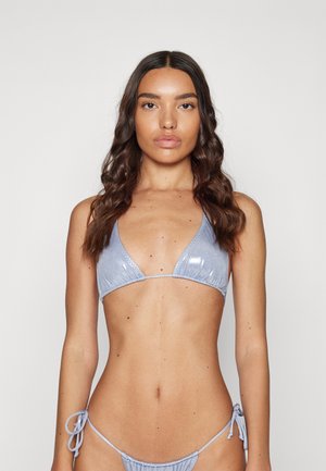 STRING BRA - Bikini top - misty blue