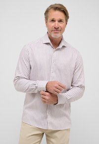 Eterna LINEN SHIRT - MODERN FIT - Camicia - taupe