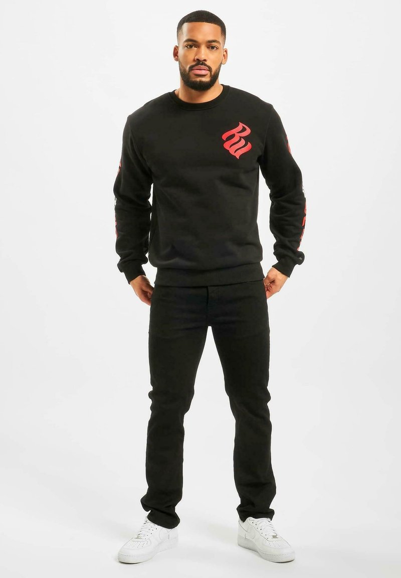 Rocawear PRINTED - Bluză de molton - black red