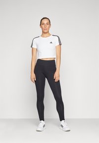 adidas Sportswear Legíny - black/pulse magenta