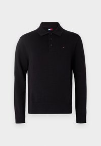 SLIM ESSENTIAL SWEATER - Topper langermet - black