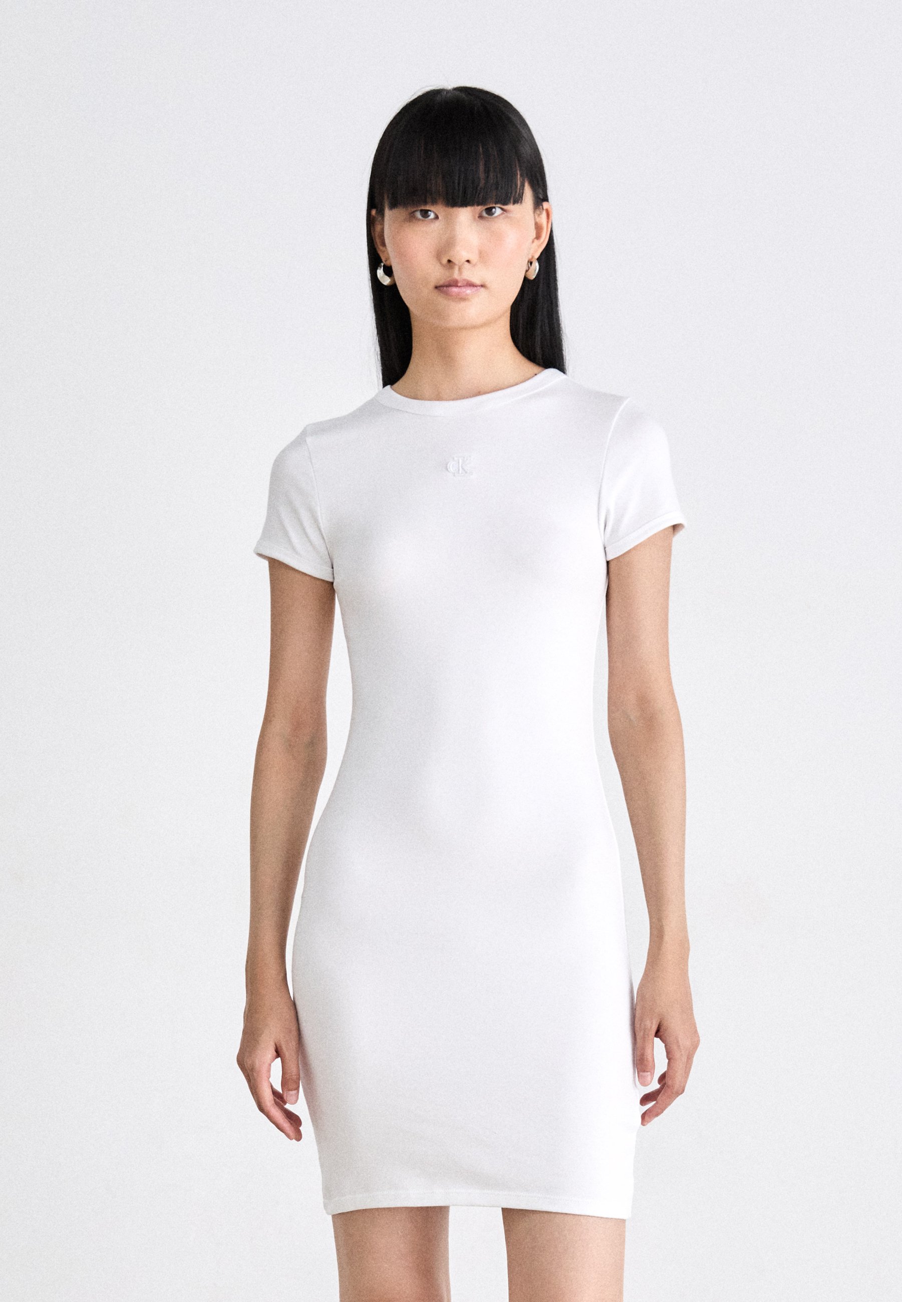 knee length dresses for ladies Calvin Klein Heavy Textured Shine Mini Dress  Bluefly