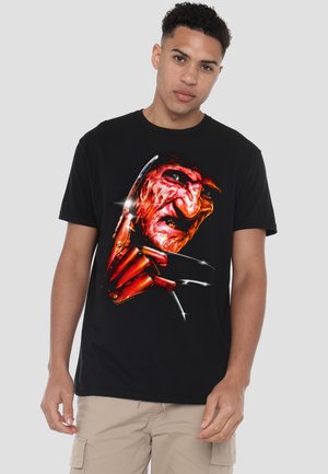 Cotton Soul, NIGHTMARE ON ELM STREET/FREDDYS FACE - Print T-shirt - black