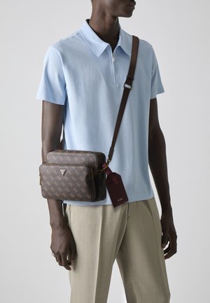 MILANO DOUBLE CROSSBODY - Bandolera - brown/ochre/burgundy