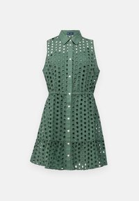 EYELET MINI SHIRT DRESS - Dnevna obleka - dark forest
