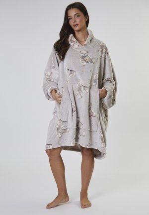 LUXURY TEDDY BEAR FLEECE SNUGGLE HOODIE - Nachtjapon - taupe