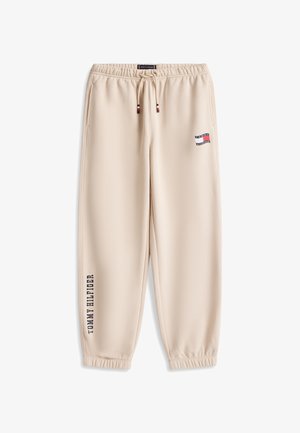 Tommy Hilfiger, WAVY FLAG LOGO TERRY JOGGERS - Pantalon de survêtement - classic beige