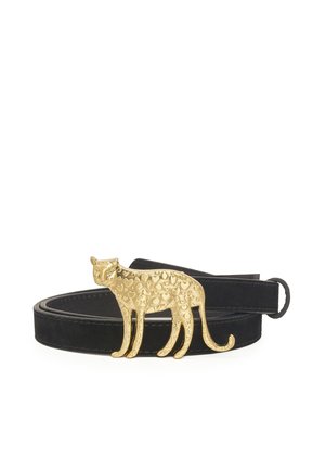 LEOPARD BUCKLE - Riem - black