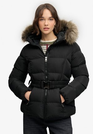 Superdry & Co, FUJI BELTED PUFFER  - Vinterjakker - black