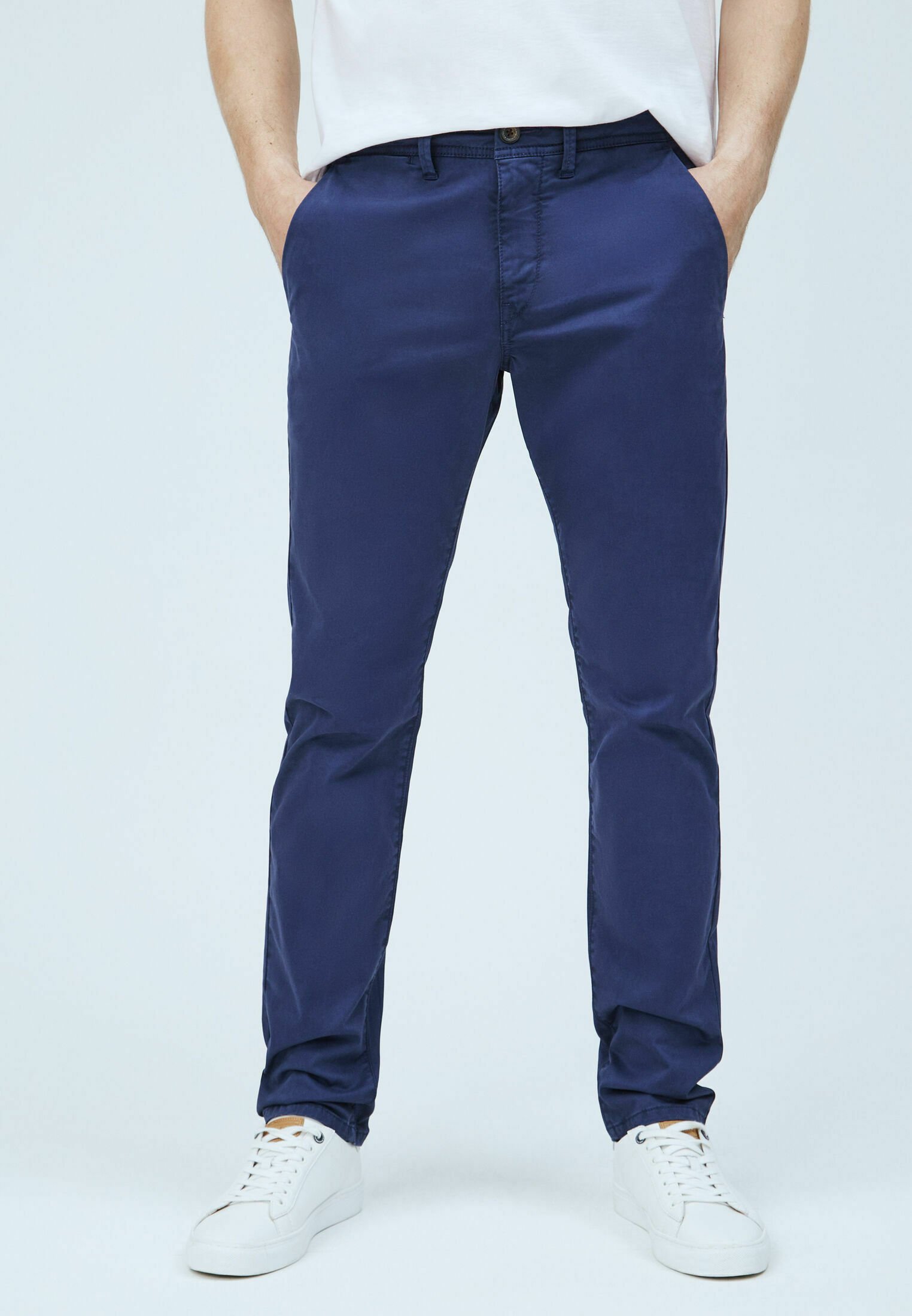 Pepe Jeans BLACKBURN - Pantalones chinos - thames/azul marino - Zalando.es