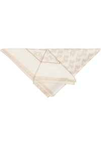 Karl Kani SMALL SIGNATURE  OLD ENGLISH SATIN SCARF - Fuliaras - offwhite taupe