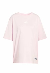 Print T-shirt - clear pink white