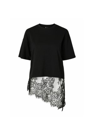 Pieces, T-shirt imprimé - black