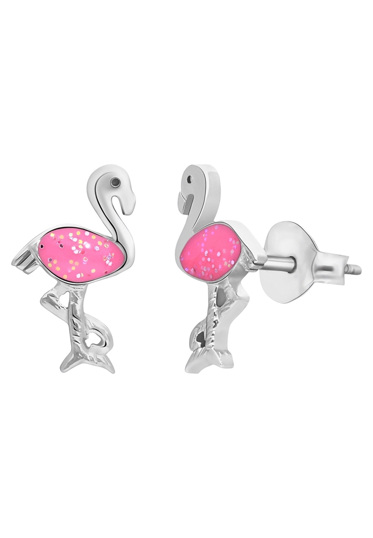 Lucardi FLAMINGO - Oorbellen - silver/zilverkleurig - Zalando.nl