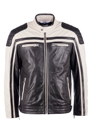 JCC Nahkatakki - black beige