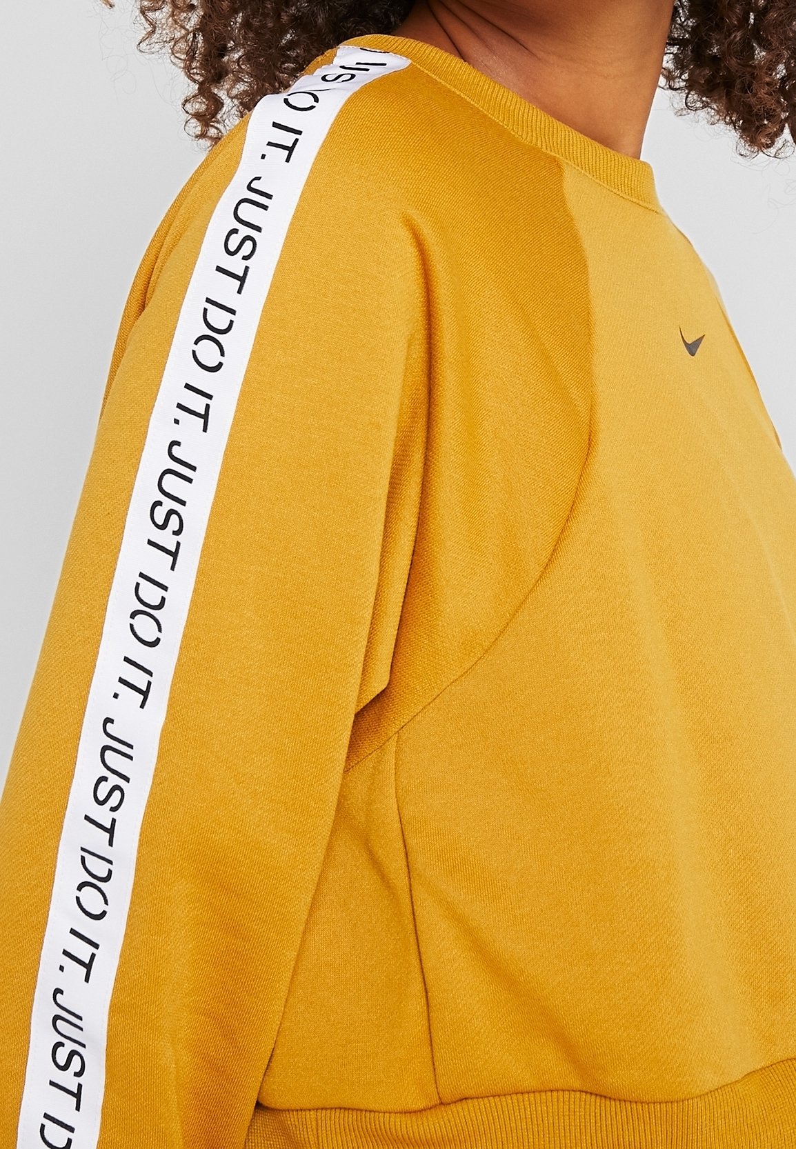 orange just do it sweatshirt