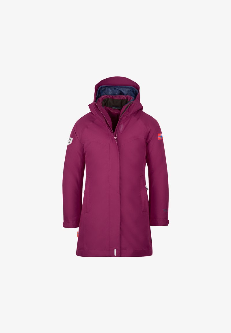 TROLLKIDS GIRLS SENJA 3IN1 COAT - Winter jacket - plum/navy