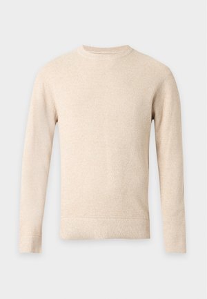 Jack & Jones, JJERYDER KNIT CREW NECK NOOS - Πουλόβερ - greige