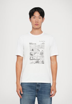 Print T-shirt - white/black