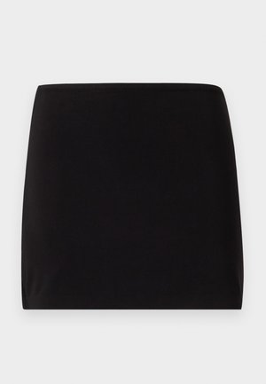 STRAIGHT MINI SKIRT - Minigonna - black