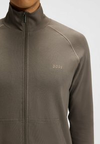 BOSS MIX&MATCH Z - Sweat zippé - brown