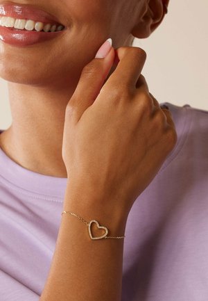 Lucardi, STATEMENT - Bracelet - gold-coloured zirconia