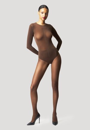 STRING CRYSTA - Body - umber jet nut