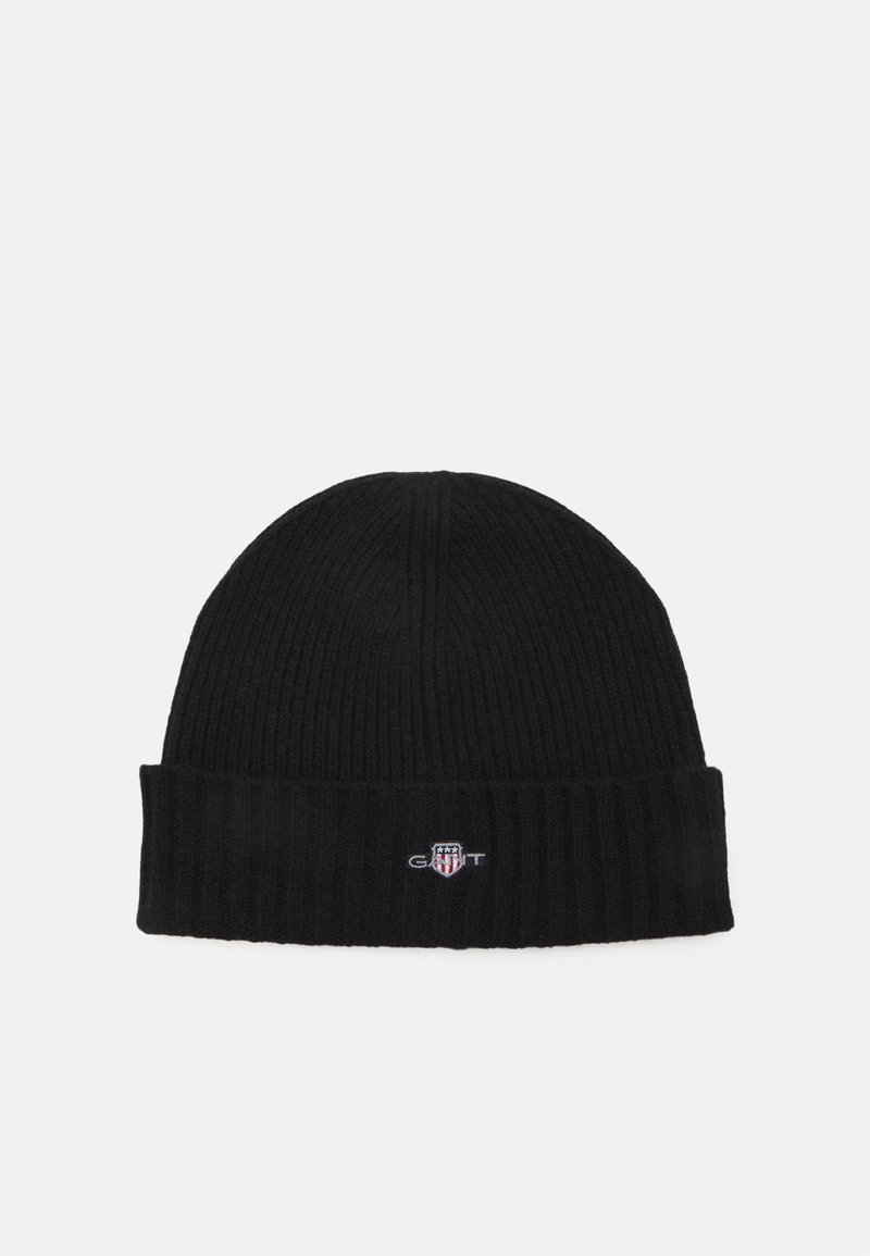 GANT - SHIELD BEANIE UNISEX - Kootud müts - black, Suurenda