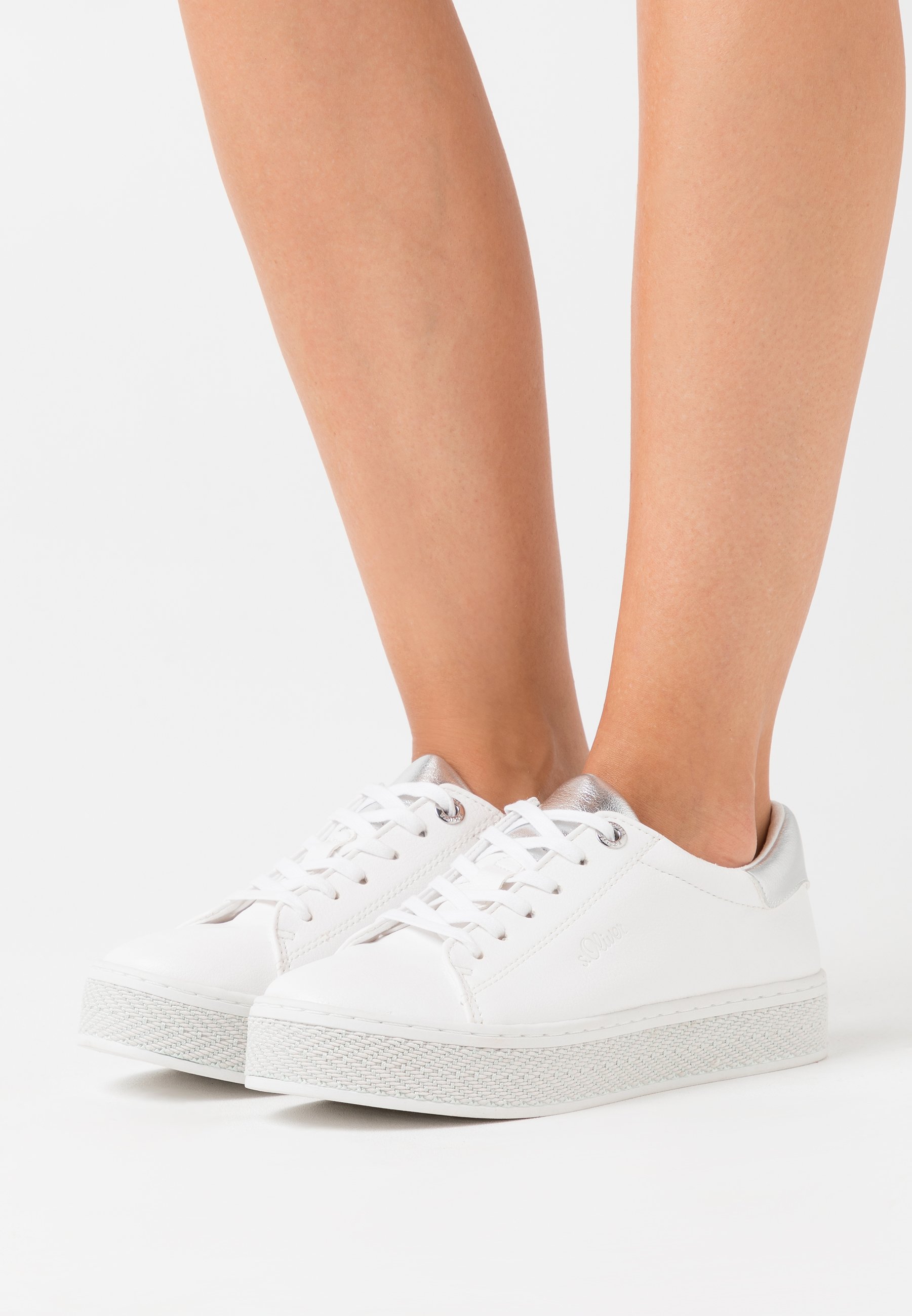 s.Oliver Joggesko white Zalando.no s.Oliver Joggesko silver Zalando.no