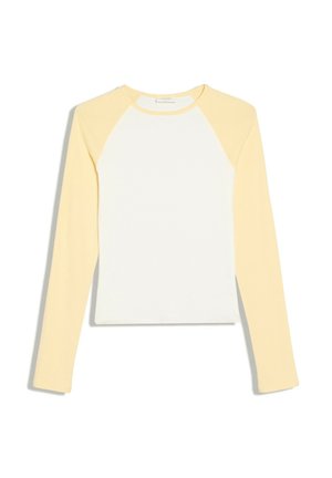 Bershka, LONG SLEEVE RAGLAN - T-SHIRT - Langærmet T-shirt - yellow