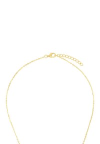 Bransoletka łańcuszkowa pozłacana, z karabińczykiem, delikatnymi ogniwami oraz regulowaną przedłużką z wieloma pierścieniami do dopasowania rozmiaru.