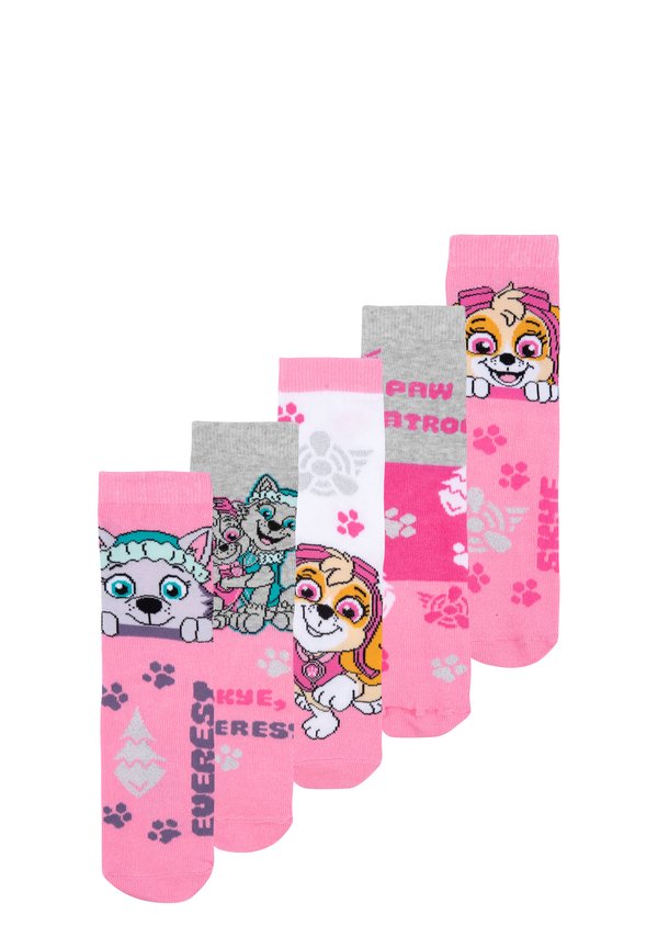 5ER PACK PAW PATROL - Socken - rosa