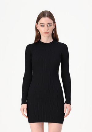 Good American VIRGO MINI DRESS - Shift dress - black