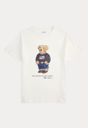 Polo Ralph Lauren POLO BEAR COTTON JERSEY T-SHIRT - Triko s potiskem - white core