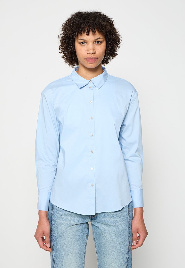 Vero Moda Overhemdblouse blauw denim/bluedenim