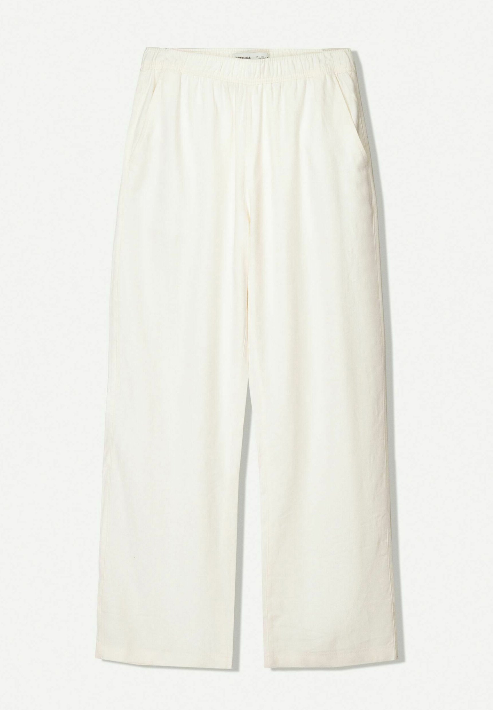 White jogger trousers