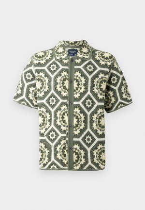 Abercrombie & Fitch RASCHEL FLORAL OCTAGON  - Chemise - green