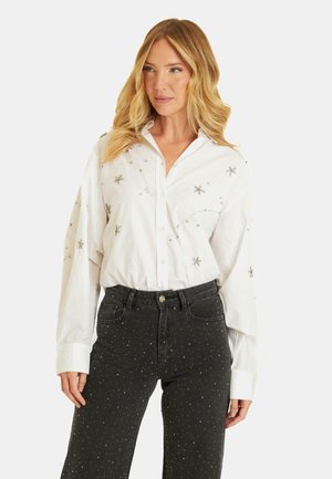 Overhemdblouse - blanco