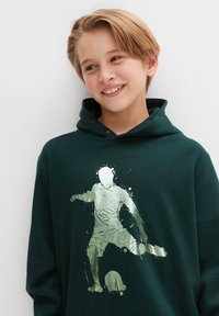 bonprix Felpa con cappuccio - green