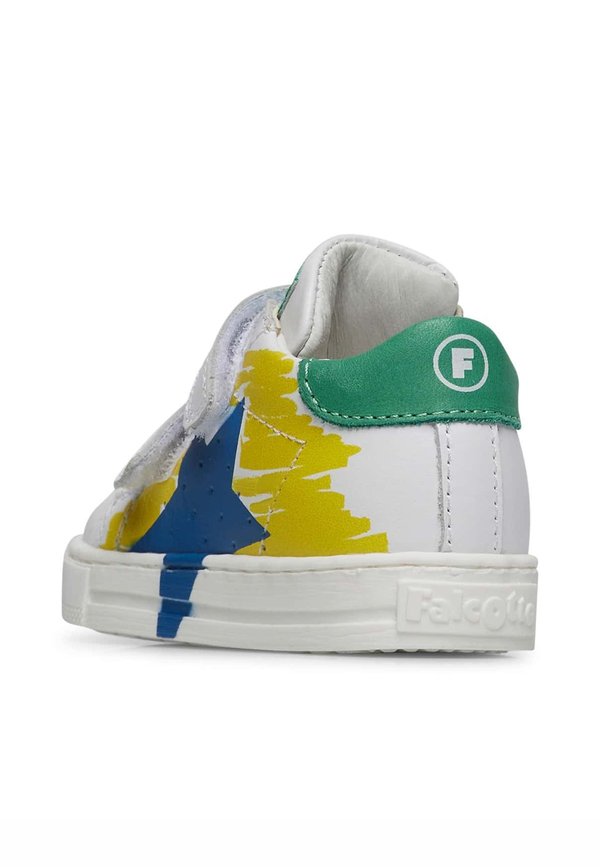 SALAZAR PAINTE – Lauflernschuh – weiß hellblau