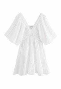 Next TALL FIT - TEXTURED V-NECK - Rochie de zi - white