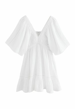 TALL FIT - TEXTURED V-NECK - Rochie de zi - white