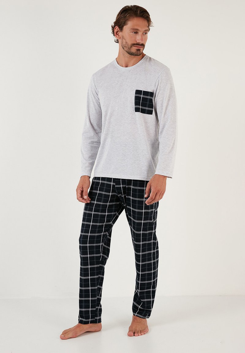 Buratti REGULAR FIT SET - Komplet pidžame - grey melange